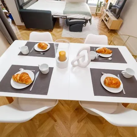 T2 Cozy Proche Du Centre Avec Canape Lit - 51blatin דירה *