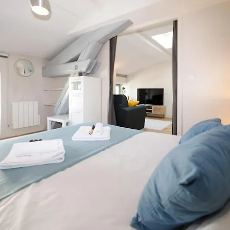 T2 Cozy Proche Du Centre Avec Canape Lit - 51blatin דירה *