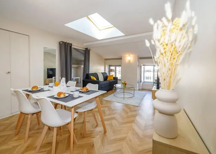 شقة T2 Cozy Proche Du Centre Avec Canape Lit - 51blatin *